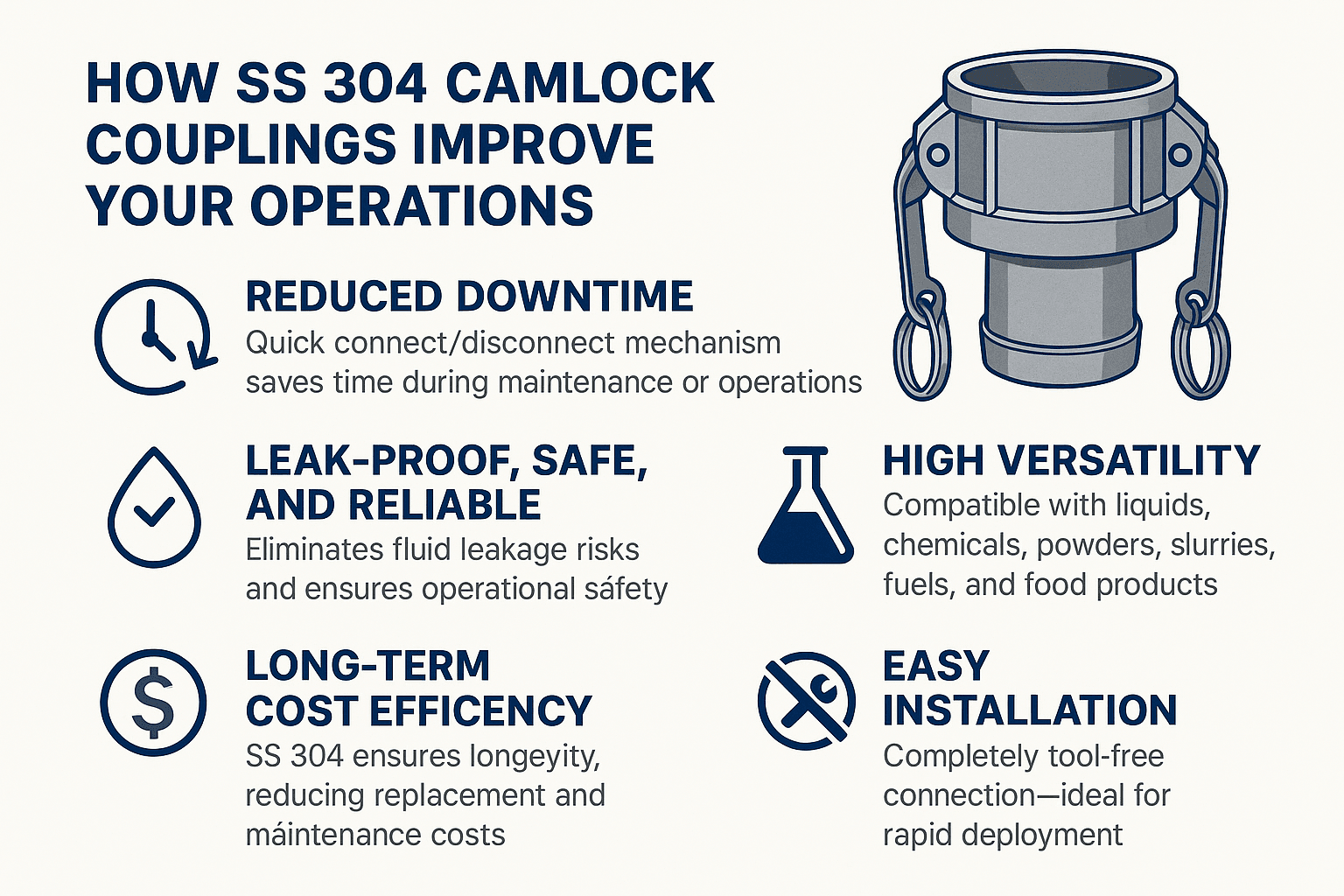 Benefits of SS couplings